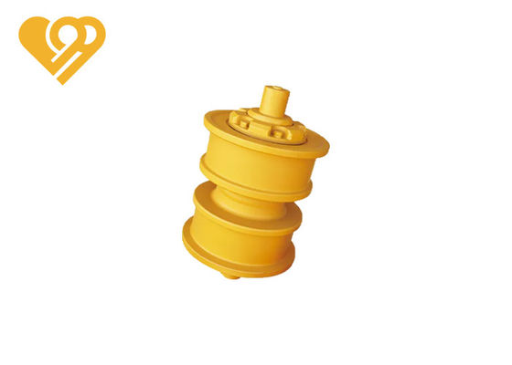 Large-scale Construction Equipment Parts Caterpillar Bulldozer D9R D9L D9N Single / Double Flange Bottom Heat-treated Track Roller