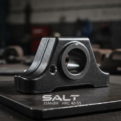 품질 불도저 하부 주행 장치용 HRC 40-55 경도의 SALT 윤활 35MnBH 강철 트랙 체인 링크 공장