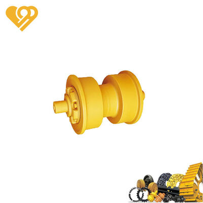 품질 50Mn 스틸 듀얼 플랜지 트랙 바닥 롤러 HRC 40-55 경직성 Caterpillar D8 D9 볼도저 공장